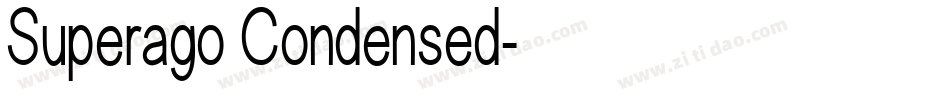 Superago Condensed字体转换